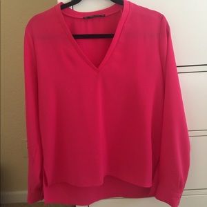 Zara blouse pink